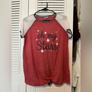 Oh My Stars Red Women's Top